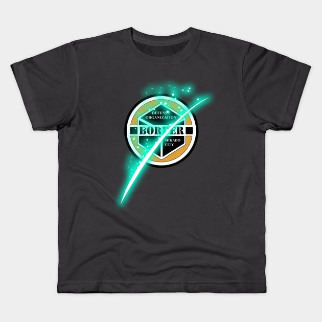 World Trigger Trion Battle Damage Kids T-Shirt by Dragonheart Studio